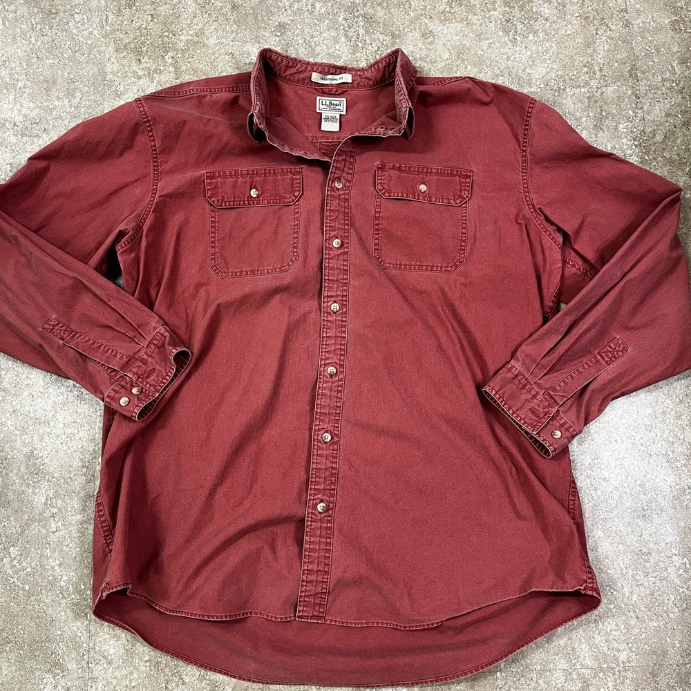 L.L. Bean Men's Traditional Fit Long Sleeved Shirt